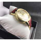 Burberry The City Gold Dial Orange Leather Strap Watch for Women - BU9017 Buy Now By Burberry