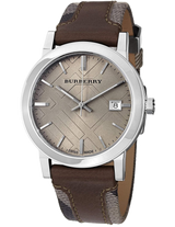 Burberry The City Grey Dial Leather Strap Watch for Men - BU9020 Buy Now By Burberry