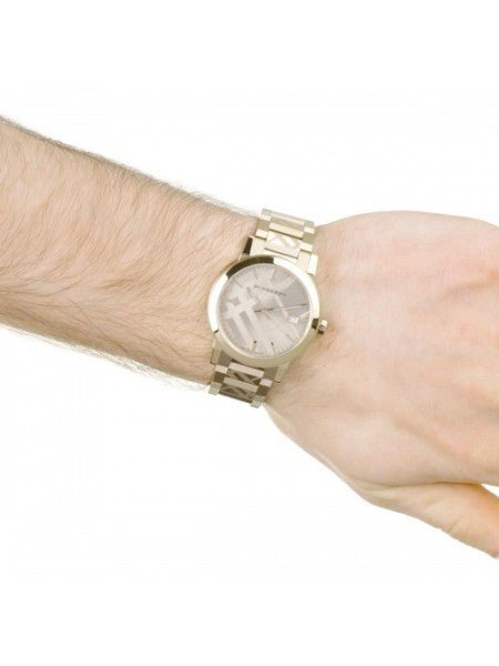 Burberry The City Gold Dial Gold Steel Strap Watch for Men - BU9038 Buy Now By Burberry