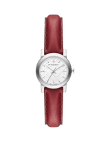 Burberry The City Silver Dial Red Strap Watch for Women - BU9232 Buy Now By Burberry
