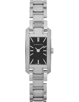 Shop Burberry Heritage Black Dial Silver Steel Strap Watch For Women - BU9601 in USA