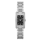 Shop Burberry Heritage Black Dial Silver Steel Strap Watch For Women - BU9601 in USA