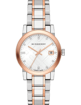 Burberry The City Silver Dial Two Tone Steel Strap Watch for Women - BU9214 Buy Now By Burberry