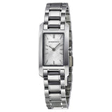 Shop Burberry Heritage Quartz White Dial Silver Steel Strap Watch For Women - BU9600 in USA