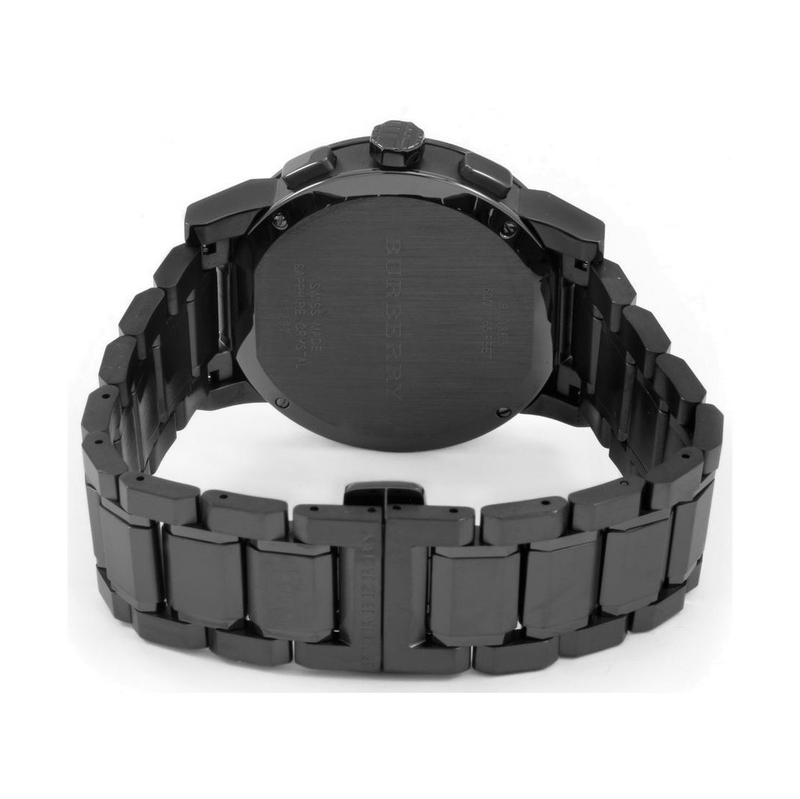 Burberry The City Navy Blue Dial Black Steel Strap Watch for Men - BU9365 Buy Now By Burberry