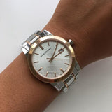 Burberry The City White Dial Two Tone Steel Strap Watch for Women - BU9115 Buy Now By Burberry