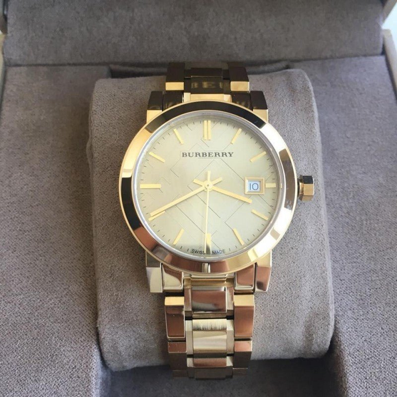 Burberry The City Gold Dial Gold Steel Strap Watch for Women - BU9033 Buy Now By Burberry