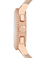 Burberry Chronograph Rose Gold Dial Beige Leather Strap Watch for Women - BU9704 Buy Now By Burberry