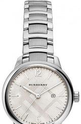 Shop Burberry The Classic Silver Dial Silver Steel Strap Watch for Women - BU10108 in USA