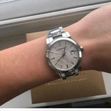 Burberry The City Silver Dial Silver Steel Strap Watch for Men - BU9037 Buy Now By Burberry