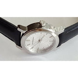 Burberry The City White Dial Black Leather Strap Watch for Women - BU9206