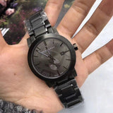 Burberry The City Black Dial Black Steel Strap Watch for Men - BU9902 Buy Now By Burberry