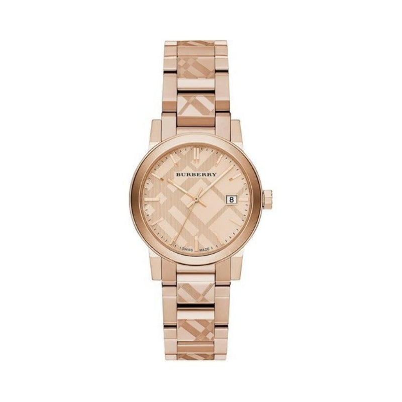Burberry The City Rose Gold Dial Rose Gold Steel Strap Watch for Women - BU9146 Buy Now By Burberry
