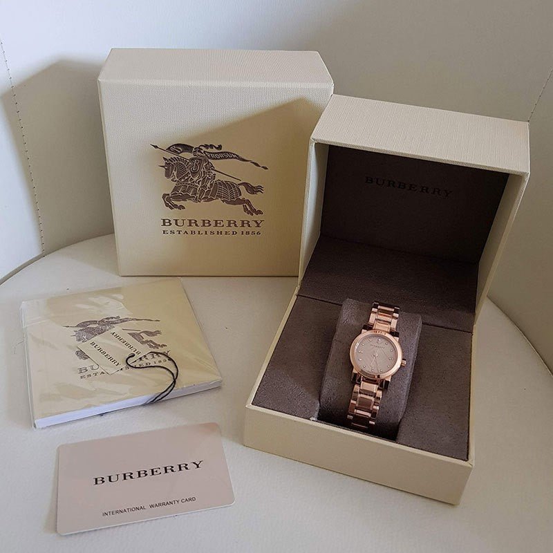 Burberry Heritage Rose Gold Dial Rose Gold Steel Strap Watch for Women - BU9215 Buy Now By Burberry
