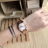 Burberry The City Rose Gold Dial Rose Gold Steel Strap Watch for Women - BU9135 Buy Now By Burberry