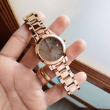 Burberry The City Rose Gold Dial Rose Gold Steel Strap Watch for Women - BU9135 Buy Now By Burberry