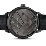 Shop Burberry The Classic Round Horseferry Black Dial Black Leather Strap Watch for Men - BU10010 in USA