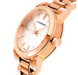 Burberry The City White Dial Rose Gold Steel Strap Watch for Women - BU9204 Buy Now By Burberry