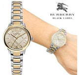 Shop Burberry The Classic Champagne Gold Dial Two Tone Steel Strap Watch for Women - BU10118 in USA