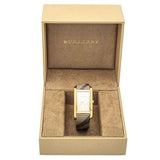Burberry The Pioneer Rose Gold Dial Haymarket Brown Leather Strap Watch for Women - BU9408 Buy Now By Burberry