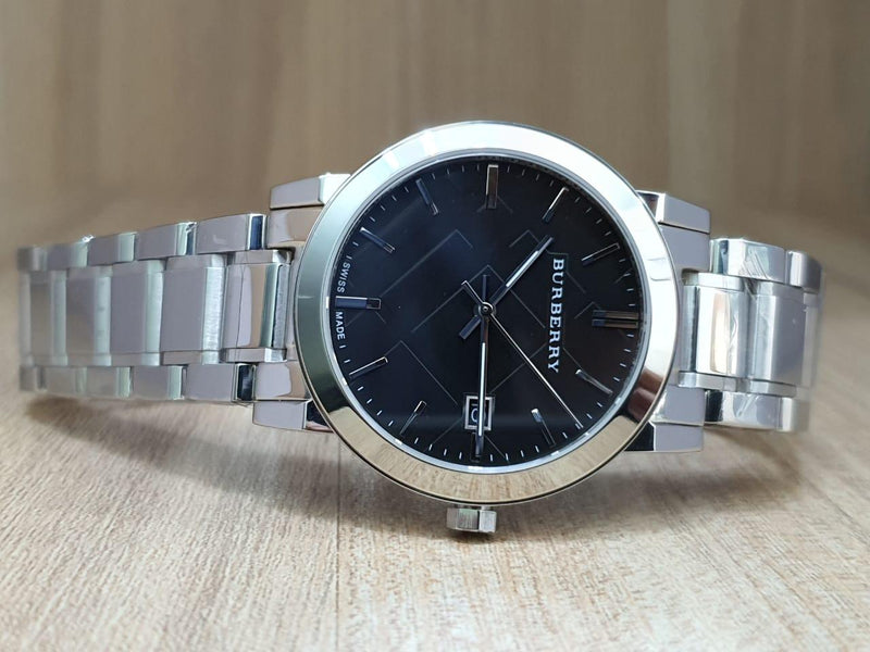 Burberry The City Black Dial Silver Stainless Steel Strap Watch for Women - BU9001 Buy Now By Burberry