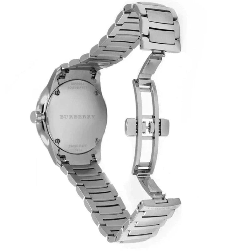 Shop Burberry The Classic Silver Dial Silver Steel Strap Watch for Men - BU10004 in USA