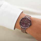 Fossil Jacqueline Brown Dial Brown Steel Strap Watch for Women - ES4100 Buy Now By Fossil
