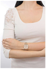 Fossil Carlie Rose Gold Dial Rose Gold Steel Strap Watch for Women - ES4301 Buy Now By Fossil