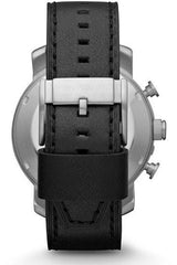 Fossil Nate Chronograph Black Dial Black Leather Strap Watch for Men - JR1436 Buy Now By Fossil