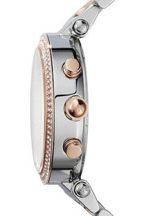 Michael Kors Parker Blue Dial Two Tone Steel Strap Watch for Women - MK6141 Buy Now By Michael Kors