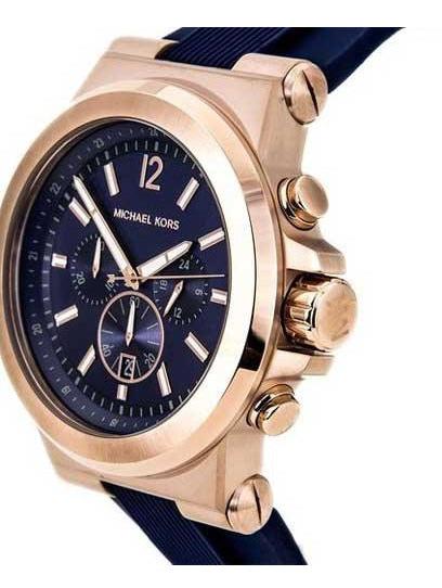 Michael Kors Dylan Blue Dial Blue Rubber Strap Watch for Men - MK8295 Buy Now By Michael Kors