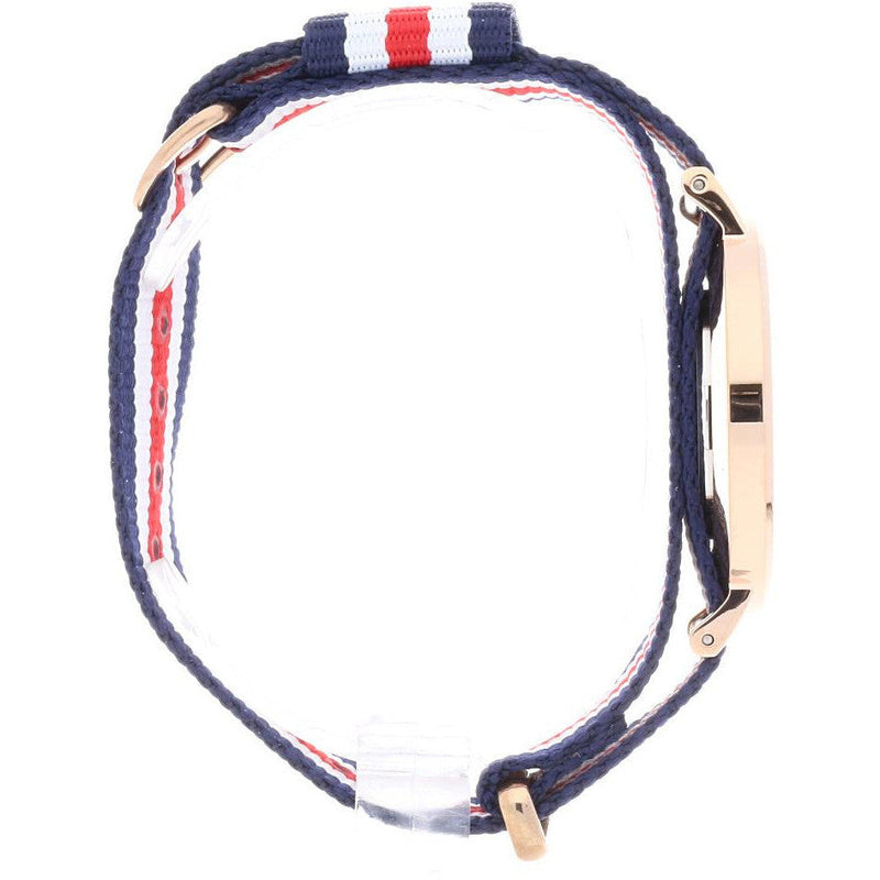 Shop Daniel Wellington Classic Canterbury White Dial Two Tone NATO Strap Watch For Women - DW00100030 in USA