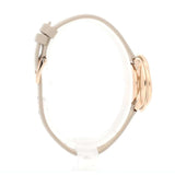 Shop Swarovski Crystal Flower Grey Dial Grey Leather Strap Watch for for Women - 5552424 in USA