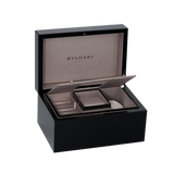 Shop Bvlgari Divas Dream Quartz Diamonds Black Dial Black Leather Strap Watch for Women - DREAM102841 in USA