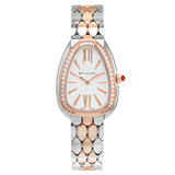 Bvlgari Serpenti Seduttori Diamonds Silver Dial Two Tone Steel Strap Watch for Women - SERPENTI103274