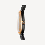 Bvlgari Serpenti Seduttori Diamonds Black Dial Black Steel Strap Watch for Women - SERPENTI103706