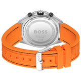 Hugo Boss Energy Chronograph Black Dial Orange Rubber Strap Watch For Men - 1513970