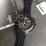 Tissot T Race Cycling Chronograph Black Dial Black Rubber Strap Watch For Men - T111.417.37.441.03 Buy Now By Tissot