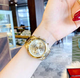 Fossil Boyfriend Gold Dial Gold Steel Strap Watch for Women - ES3884 Buy Now By Fossil
