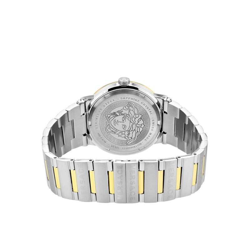 Versace Hellenyium Green Dial Two Tone Steel Strap Watch for Women - VEVH00620 Buy Now By Versace