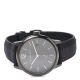 Shop Burberry The Classic Round Horseferry Black Dial Black Leather Strap Watch for Men - BU10010 in USA