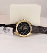 Michael Kors Brecken Chronograph Black Dial Brown Leather Strap Watch For Men - MK8849 Buy Now By Michael Kors