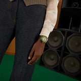 Shop Gucci Dive Automatic Green Dial Green Rubber Strap Unisex Watch - YA136345 in USA