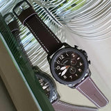 Fossil Bowman Chronograph Brown Dial Brown Leather Strap Watch for Men - FS5601 Buy Now By Fossil
