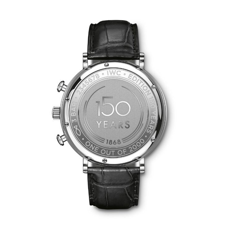 IWC Portofino Chronograph Blue Dial Black Leather Strap Watch for Men - IW391023 Buy Now By IWC