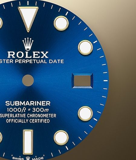 Shop Rolex Submariner Date Oyster 41mm Blue Dial Two Tone Oyster Steel Yellow Gold Strap Watch for Men - M126613LB-0002 in USA