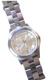 Shop Marc Jacobs Baby Dave Silver Dial Silver Steel Strap Watch for Women - MBM3234 in USA