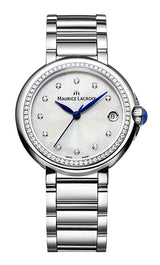 Maurice Lacroix Fiaba Diamonds Mother of Pearl Dial Silver Steel Strap Watch for Women - FA1004-SD502-170-1 Buy Now By Maurice Lacroix