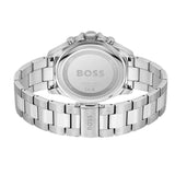 Hugo Boss Troper Chronograph Black Dial Silver Steel Strap Watch For Men - 1514057