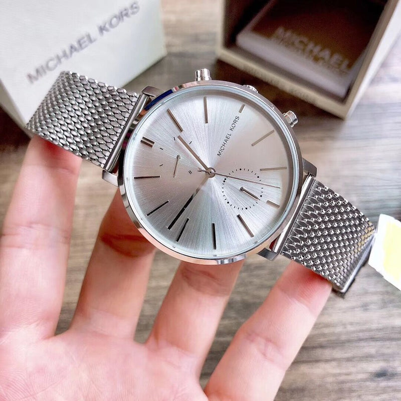Michael Kors Jaryn Silver Dial Silver Mesh Bracelet Watch for Men - MK8541 Buy Now By Michael Kors